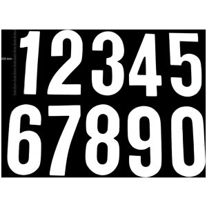 TMV Digits 200mm White '9' (20pcs)