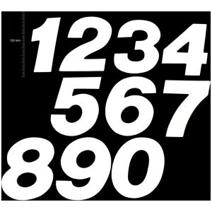TMV MX Digits 150mm White '2' (3pcs)