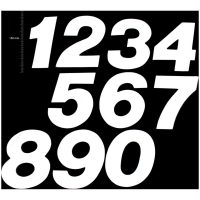 TMV MX Digits 150mm White '5' (3pcs)