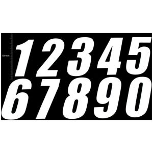 TMV Pro Digits 130mm White '9' (3pcs)
