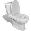 Toalett med cistern vit vidaXL – miniatyr 2