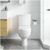 Toalett med cistern vit vidaXL – miniatyr 3