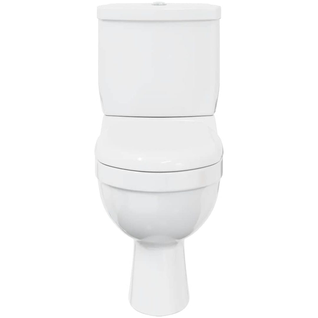 Toalett med cistern vit vidaXL – bild 4