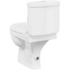 Toalett med cistern vit vidaXL – miniatyr 6