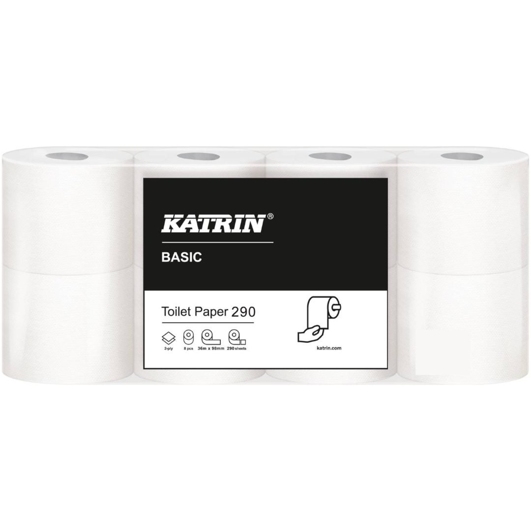 Toalettpapper Basic Grå KATRIN TOALETTPAPPER BASIC 360 DBL – bild 2