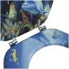 Toalettsits MDF lock delfiner vidaXL – miniatyr 8
