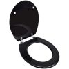 Toalettsits MDF lock enkel design svart vidaXL – miniatyr 1