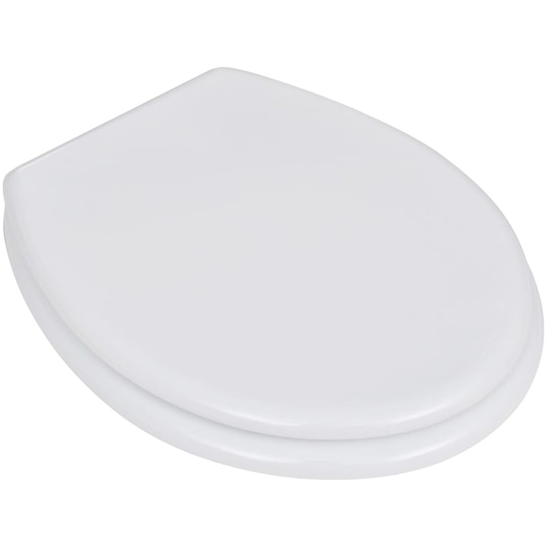 Toalettsits MDF lock enkel design vit vidaXL – bild 2