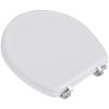 Toalettsits MDF lock enkel design vit vidaXL – miniatyr 3