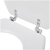 Toalettsits MDF lock enkel design vit vidaXL – miniatyr 6