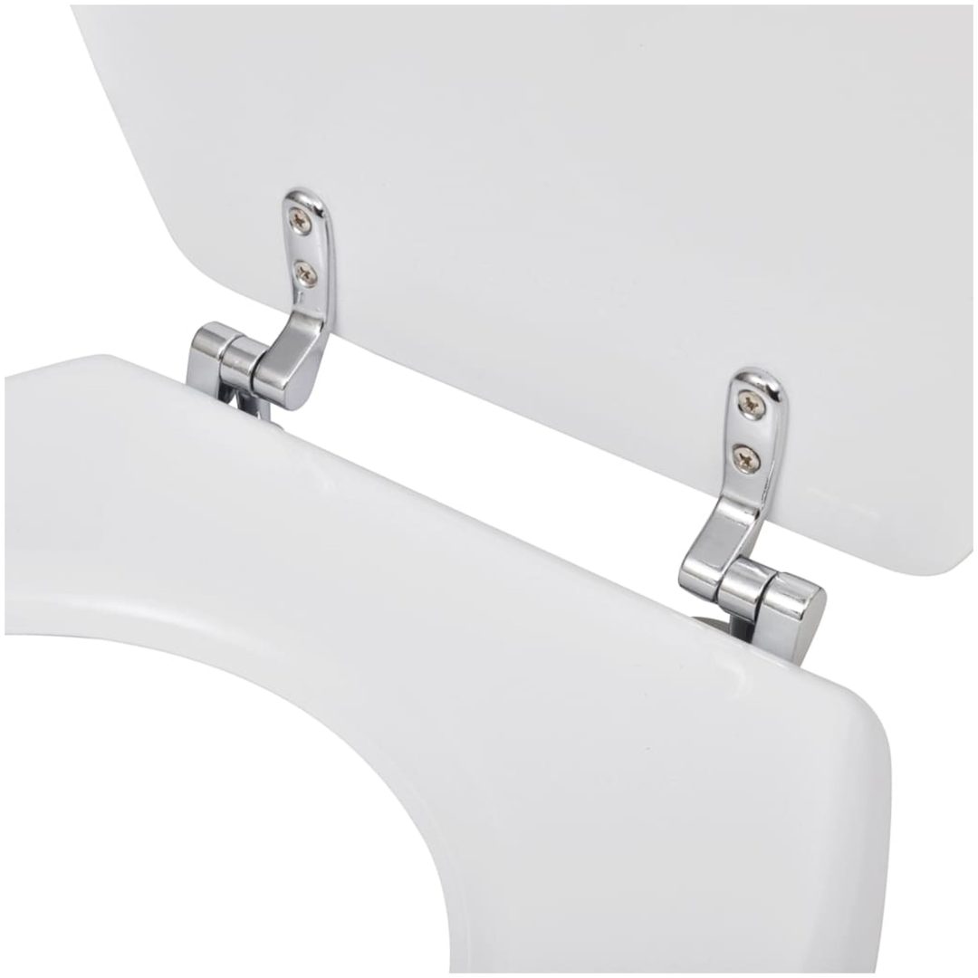 Toalettsits MDF lock enkel design vit vidaXL – bild 6
