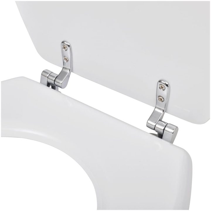 Toalettsits MDF lock enkel design vit vidaXL – bild 6