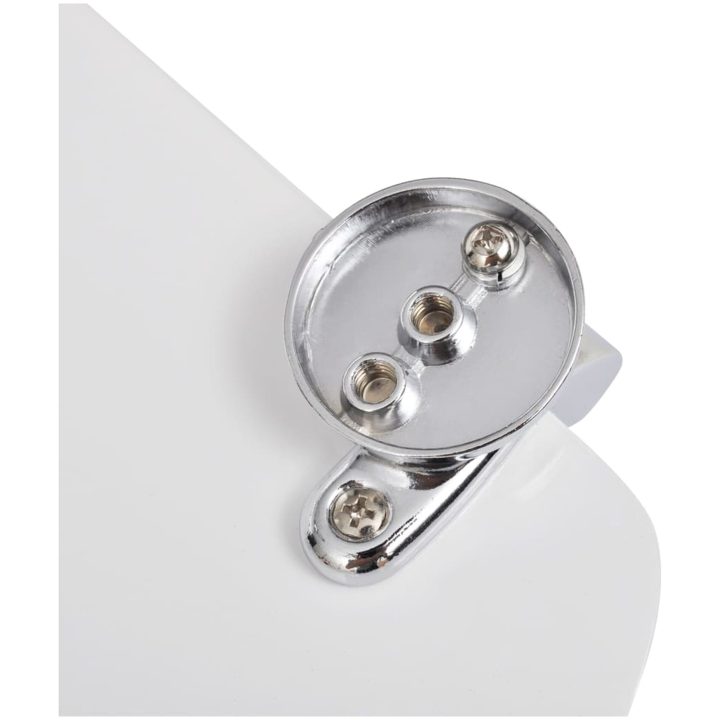 Toalettsits MDF lock enkel design vit vidaXL – bild 7