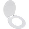 Toalettsits MDF lock enkel design vit vidaXL – miniatyr 1