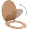 Toalettsits med lock MDF bambudesign vidaXL – miniatyr 2