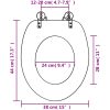 Toalettsits med lock MDF djupt hav vidaXL – miniatyr 11