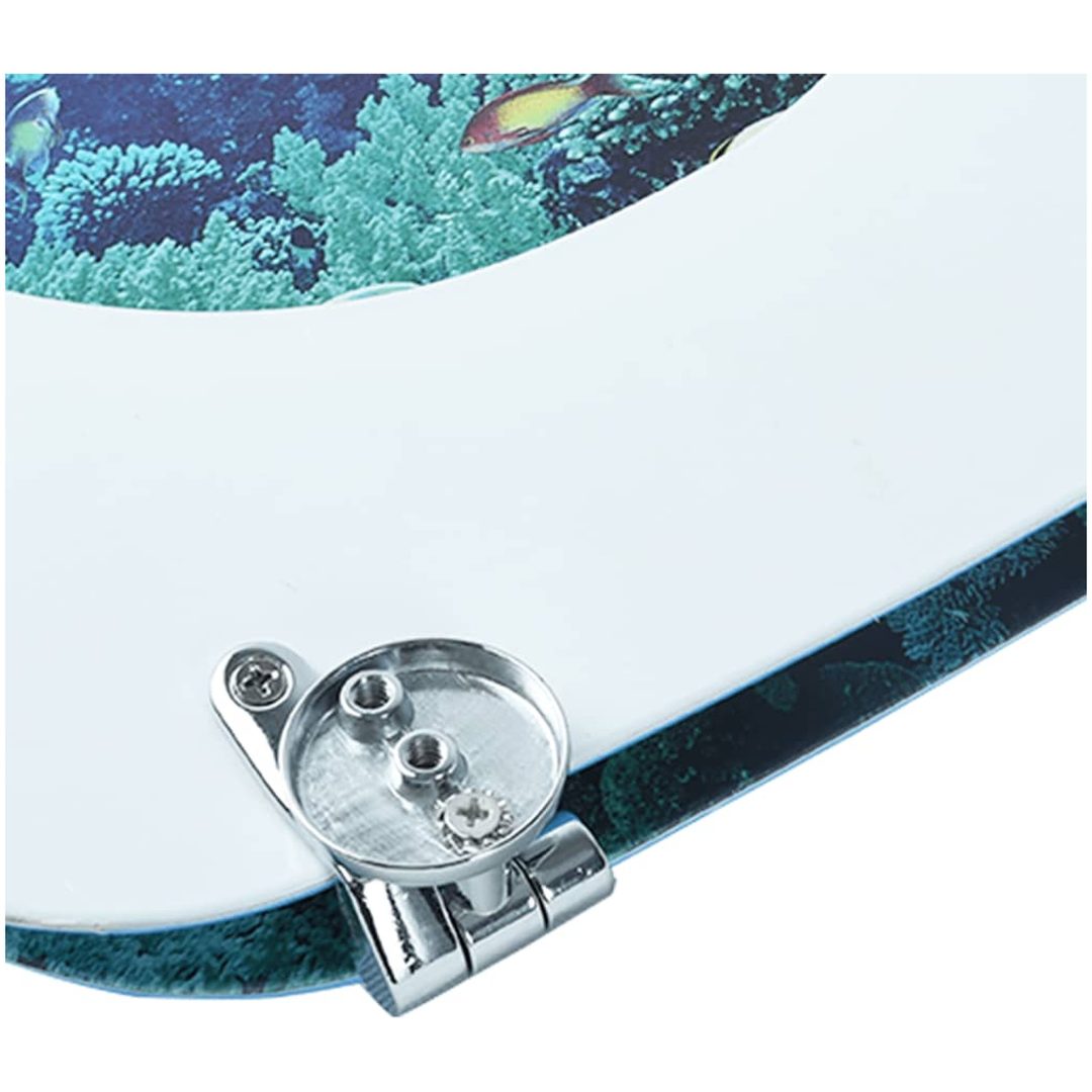 Toalettsits med lock MDF djupt hav vidaXL – bild 9