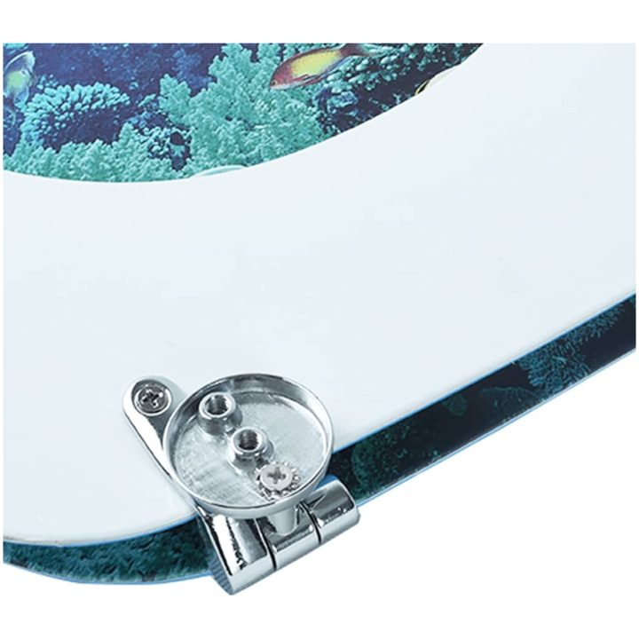 Toalettsits med lock MDF djupt hav vidaXL – bild 9