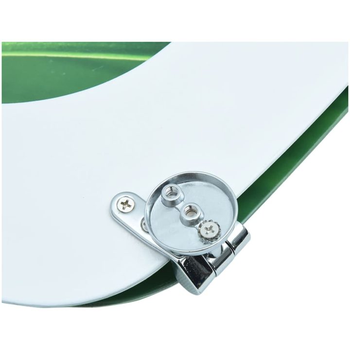 Toalettsits med lock MDF grön vattendroppar vidaXL – bild 9