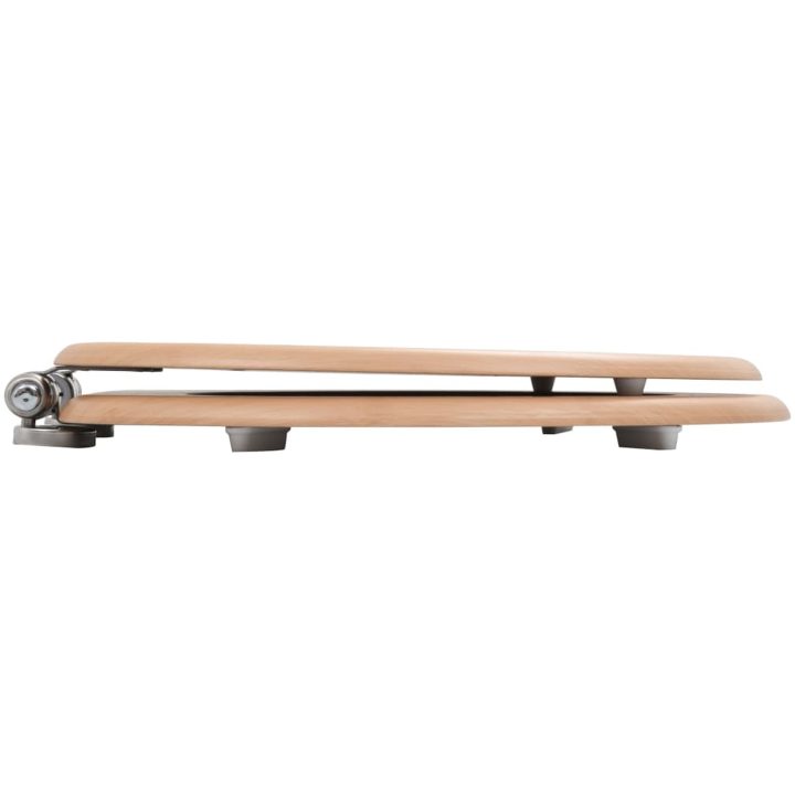 Toalettsits med mjuk stängning MDF bambu vidaXL – bild 4