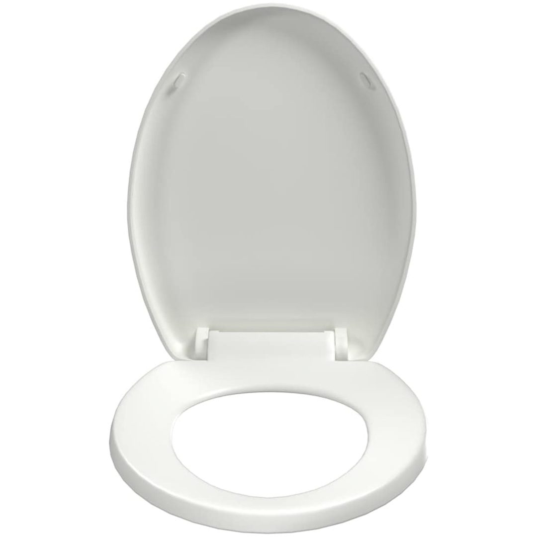 Toalettsits med mjuk stängning och snabbfäste vit vidaXL 45.5 x 37.5 cm – bild 5