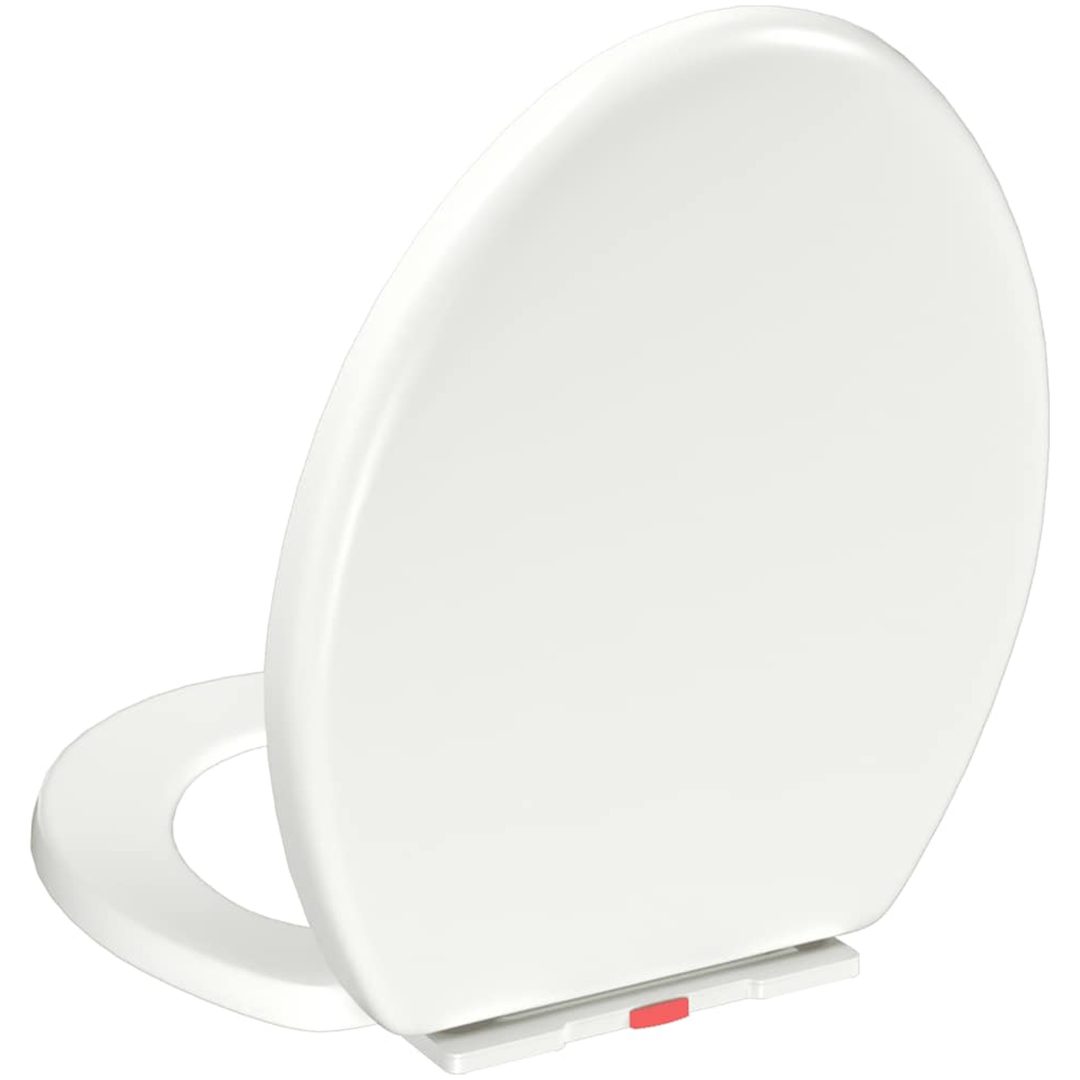 Toalettsits med mjuk stängning och snabbfäste vit vidaXL 45.5 x 37.5 cm – bild 8