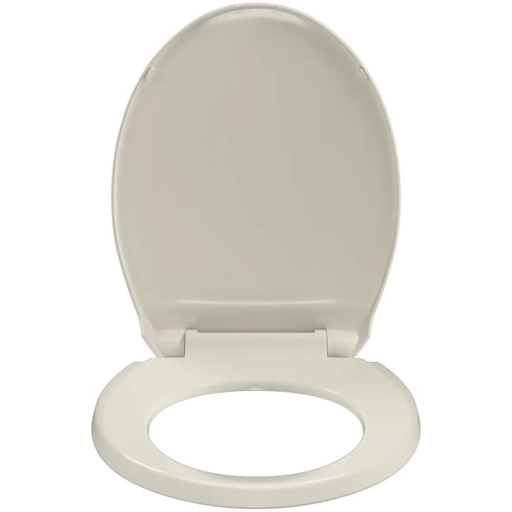 Toalettsits mjuk stängning aprikos oval vidaXL – bild 5