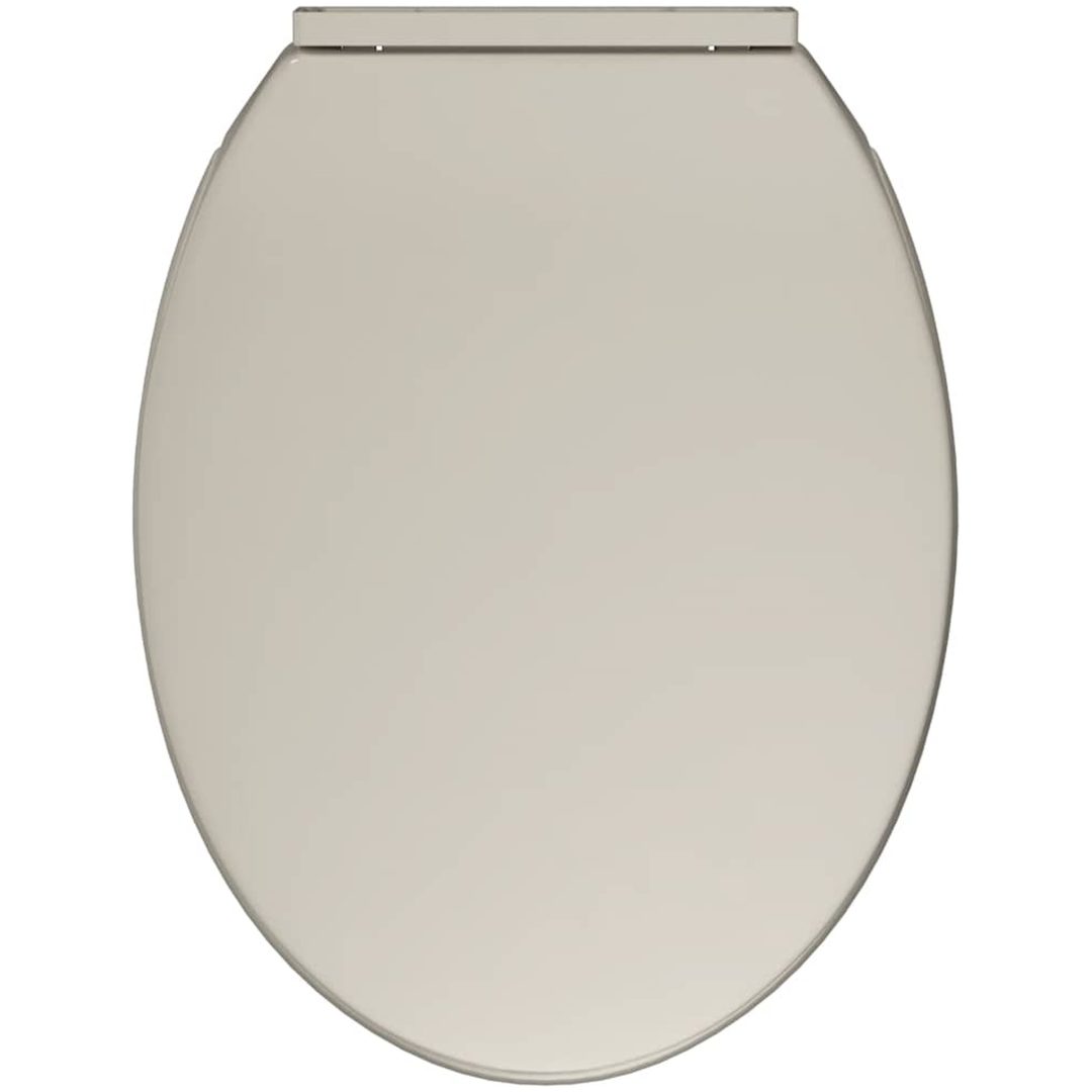 Toalettsits mjuk stängning aprikos oval vidaXL – bild 9