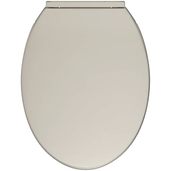 Toalettsits mjuk stängning aprikos oval vidaXL – bild 9