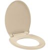 Toalettsits mjuk stängning beige oval vidaXL – miniatyr 2