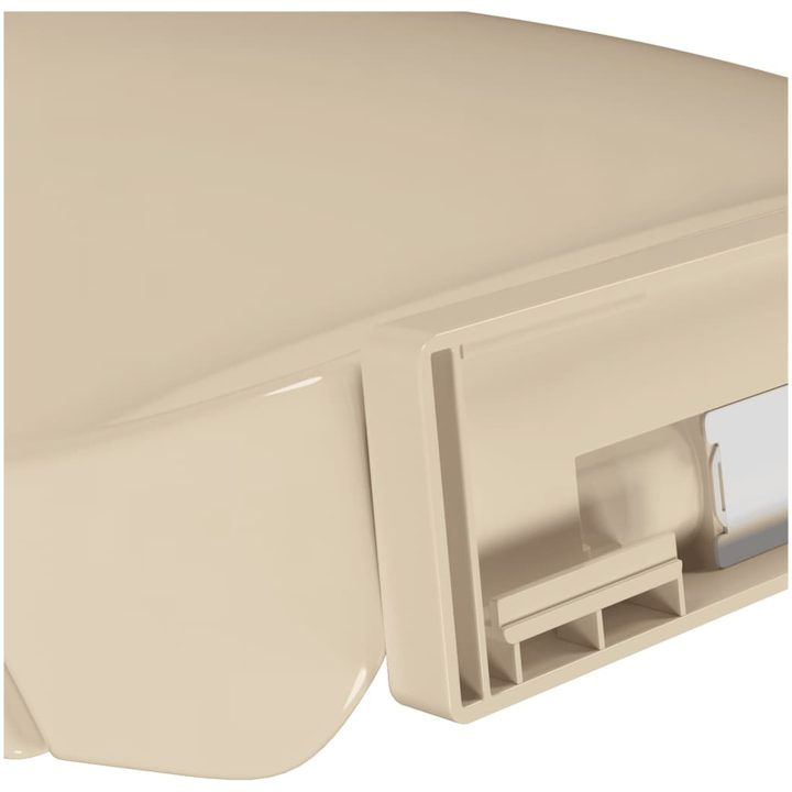Toalettsits mjuk stängning beige oval vidaXL – bild 11