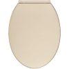 Toalettsits mjuk stängning beige oval vidaXL – miniatyr 9