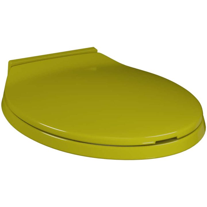 Toalettsits mjuk stängning grön oval vidaXL – bild 4