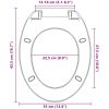 Toalettsits mjuk stängning ljusgrå oval vidaXL – miniatyr 12