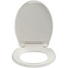 Toalettsits mjuk stängning ljusgrå oval vidaXL – miniatyr 5