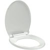 Toalettsits mjuk stängning oval vit vidaXL – miniatyr 2