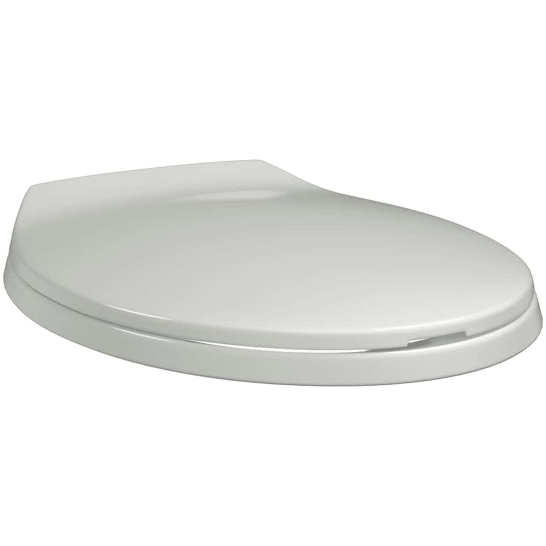 Toalettsits mjuk stängning oval vit vidaXL – bild 3