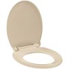 Toalettsits mjuk stängning snabbfäste beige oval vidaXL – miniatyr 2