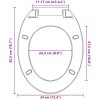 Toalettsits mjuk stängning snabbfäste beige oval vidaXL – miniatyr 12