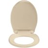 Toalettsits mjuk stängning snabbfäste beige oval vidaXL – miniatyr 5