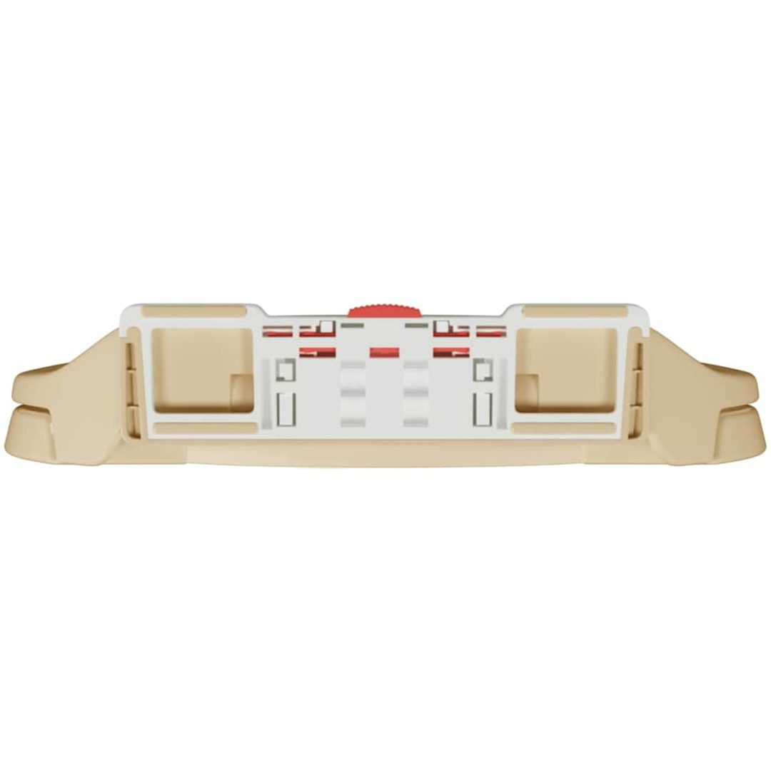 Toalettsits mjuk stängning snabbfäste beige oval vidaXL – bild 8