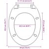 Toalettsits mjuk stängning snabbfäste ljusgrå oval vidaXL – miniatyr 12