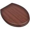 Toalettsitsar med lock 2 st MDF brun vidaXL – miniatyr 2