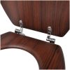 Toalettsitsar med lock 2 st MDF brun vidaXL – miniatyr 6