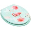 Toalettsitsar med lock 2 st MDF flamingo vidaXL – miniatyr 3