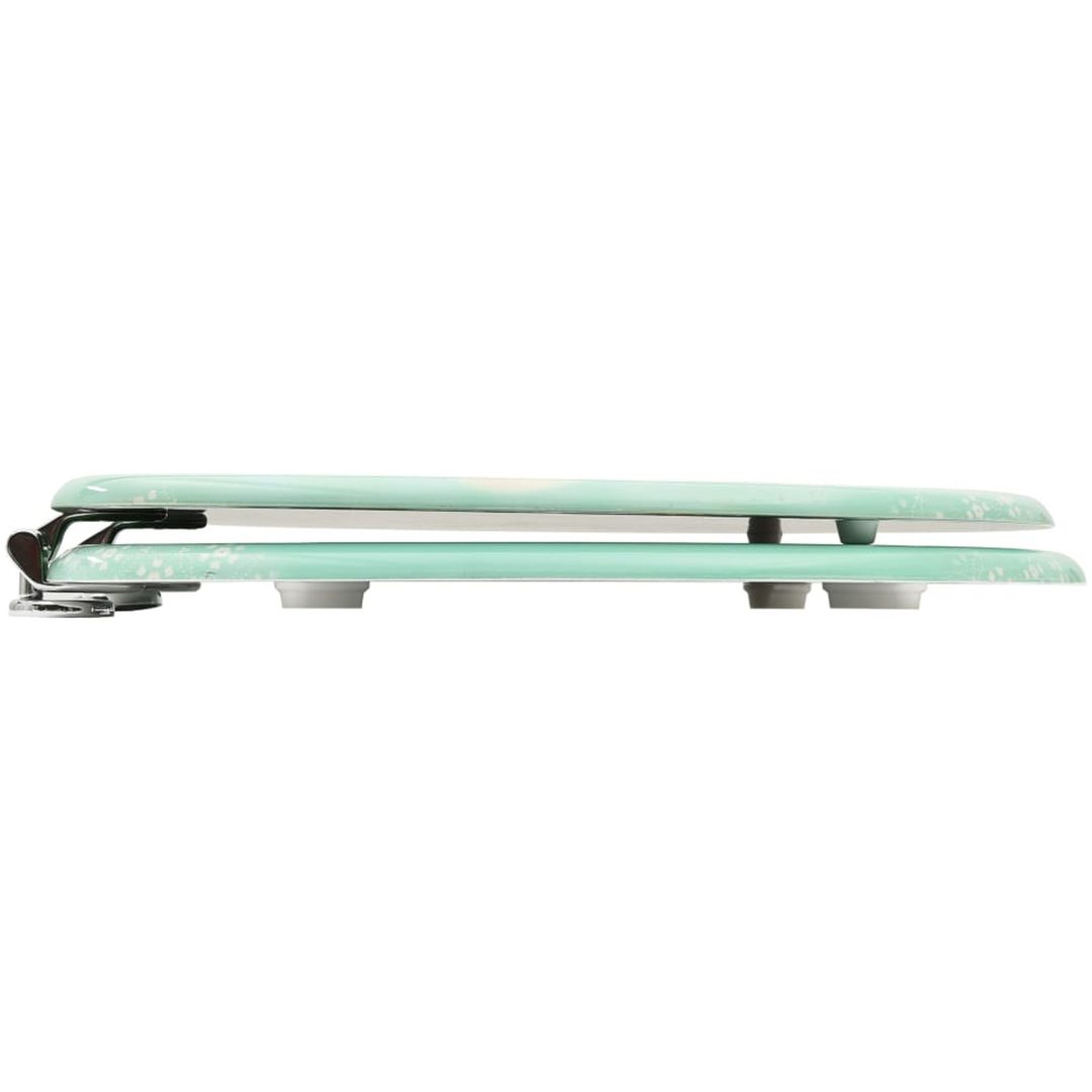 Toalettsitsar med lock 2 st MDF flamingo vidaXL – bild 4