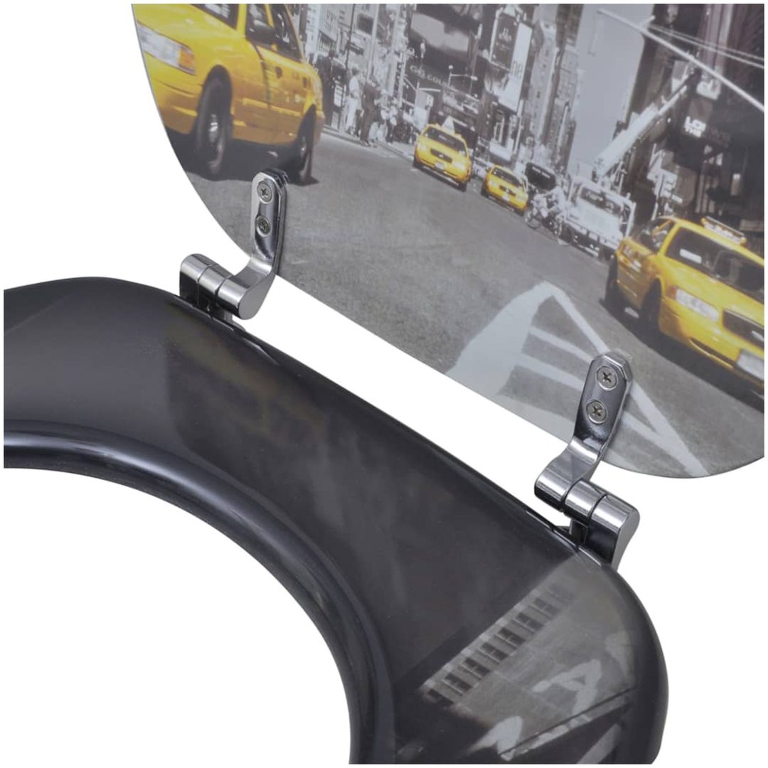Toalettsitsar med lock 2 st MDF New York vidaXL – bild 6