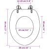 Toalettsitsar med lock 2 st MDF sjöstjärnor vidaXL – miniatyr 9