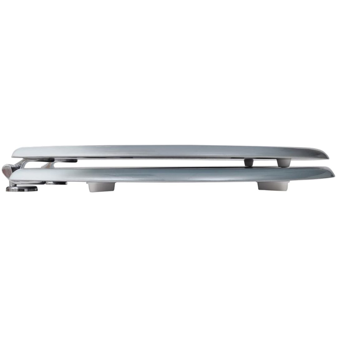 Toalettsitsar med lock 2 st MDF stenar vidaXL – bild 4