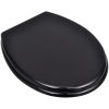 Toalettsitsar med lock 2 st MDF svart vidaXL – miniatyr 2